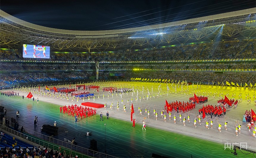 2021第十四届全运会开幕式于9月15日在西安奥体中心举行